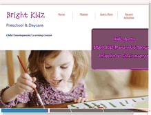 Tablet Screenshot of brightkidznj.com